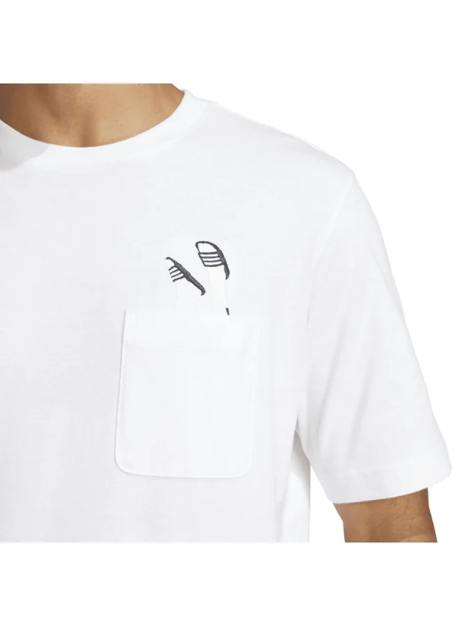 adidas تيشيرت رجالي برسومات بجيوب