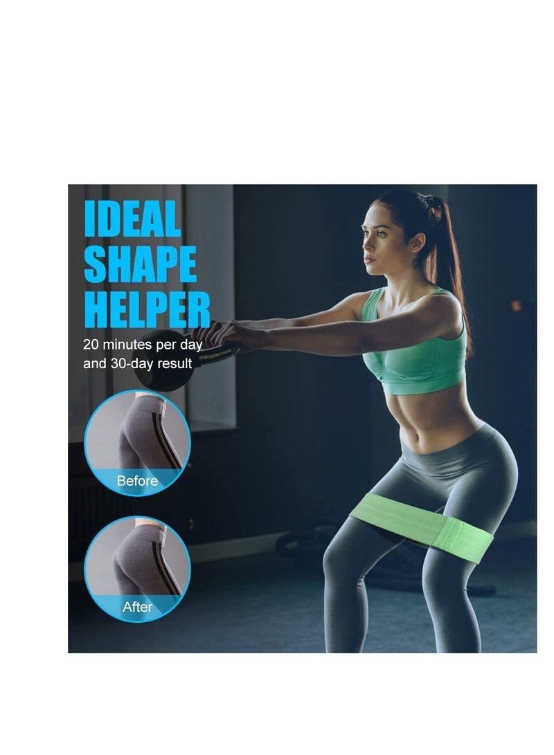 Resistance Bands NonSlip Fabric Booty Set with 3 Levels Hip Exercise for Women Men Strength Training Ideal Squats Glute Bridge Lunges Pilates Yoga
