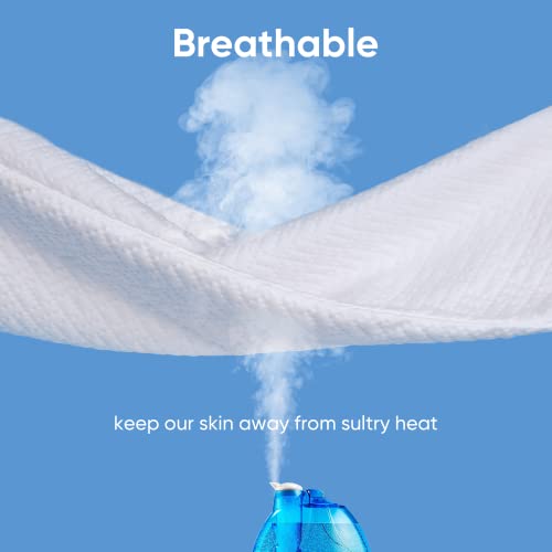 Hanherry 100% Waterproof Mattress Protector King Size, Mattress Cover 3D Air Fabric Cooling Mattress Pad Cover Smooth Soft Breathable Noiseless, 8''-21'' Deep Pocket - Image 5