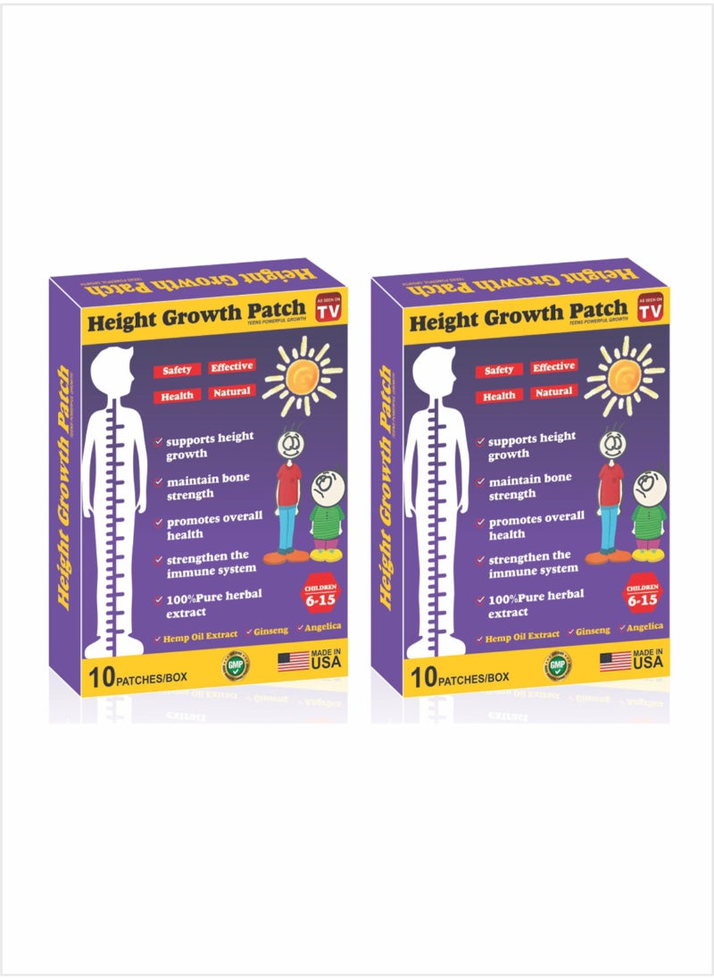 AS SEEN ON TV - The Perfect Solution for Height Growth - Height Growth Patch for Children 6 to 15 Years - Pack of 2 - Image 1