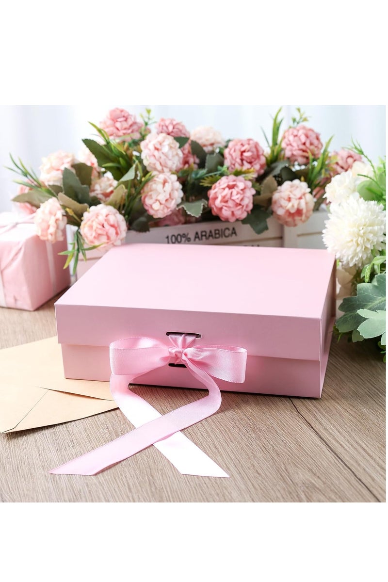 Flushrenic Pink Gift Box,  Gift Boxes For Presents With Lids and Magnetic Closure Collapsible For Bridesmaid Proposal, Weddings, Anniversary Present - Image 5