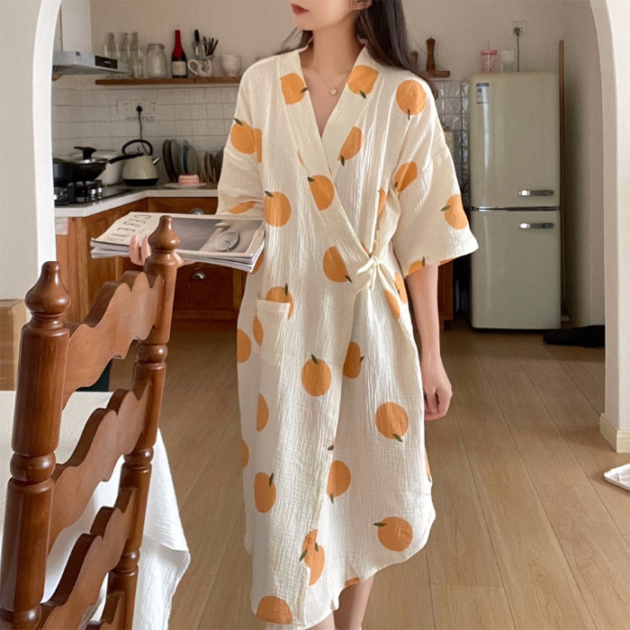 Japanese Summer Bathrobe Pure Cotton - Image 1