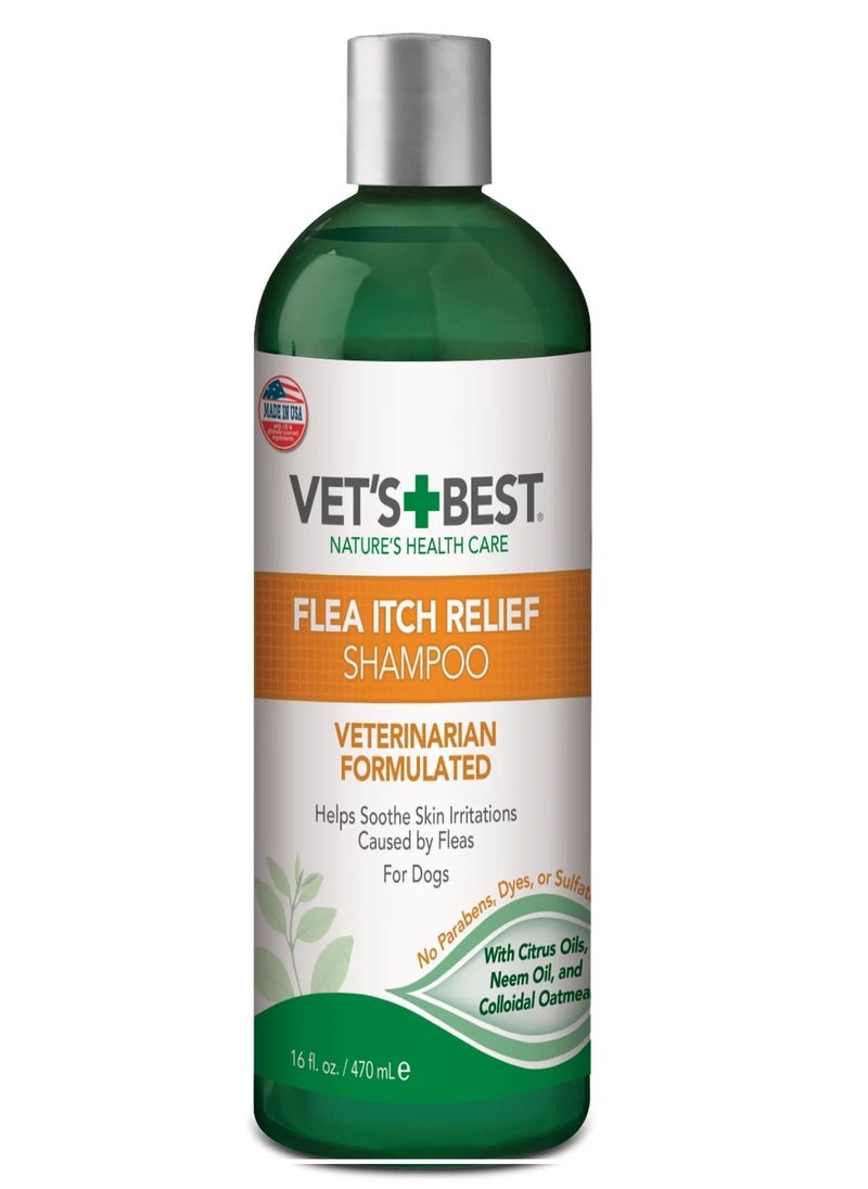 Vet's Best Flea And Itch Relief Dog Shampoo 470ml  - Image 1