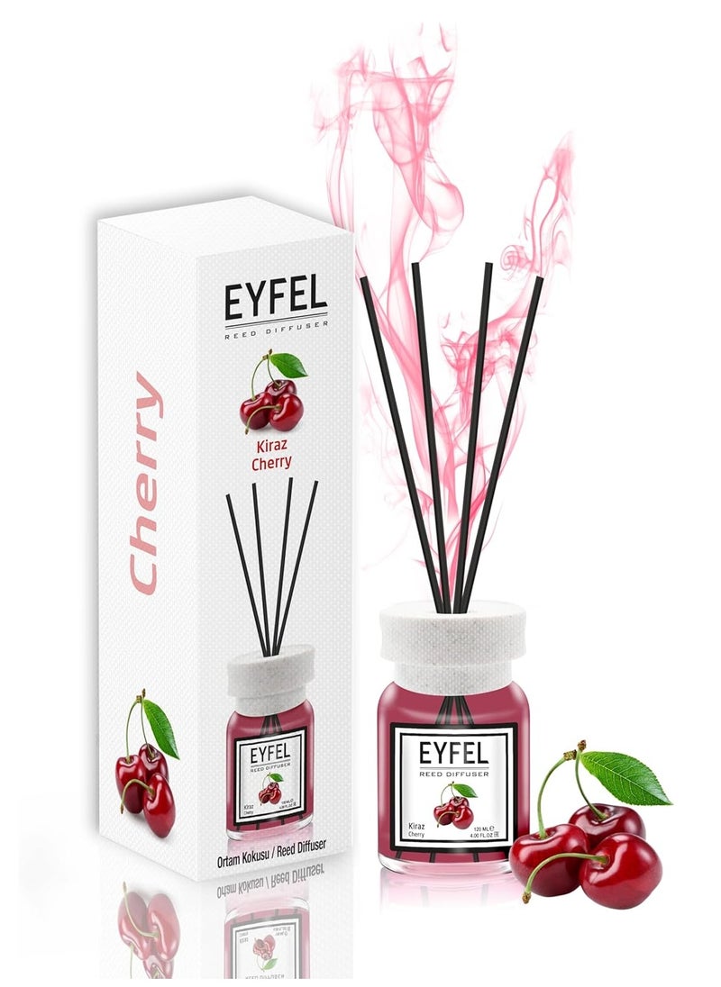 EYFEL - EYFEL Reed Diffusers for Home – Cherry Reed Diffuser Set 4.00 fl oz Oil Diffuser Sticks, Bathroom Diffuser, Oil Reed Diffuser, Scented Sticks, Oil Diffuser Sticks, Reed Diffuser for Bathroom' - Image 1