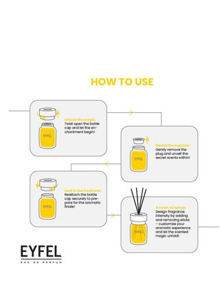 EYFEL Reed Diffusers for Home – Cherry Reed Diffuser Set 4.00 fl oz Oil Diffuser Sticks, Bathroom Diffuser, Oil Reed Diffuser, Scented Sticks, Oil Diffuser Sticks, Reed Diffuser for Bathroom' - view 4