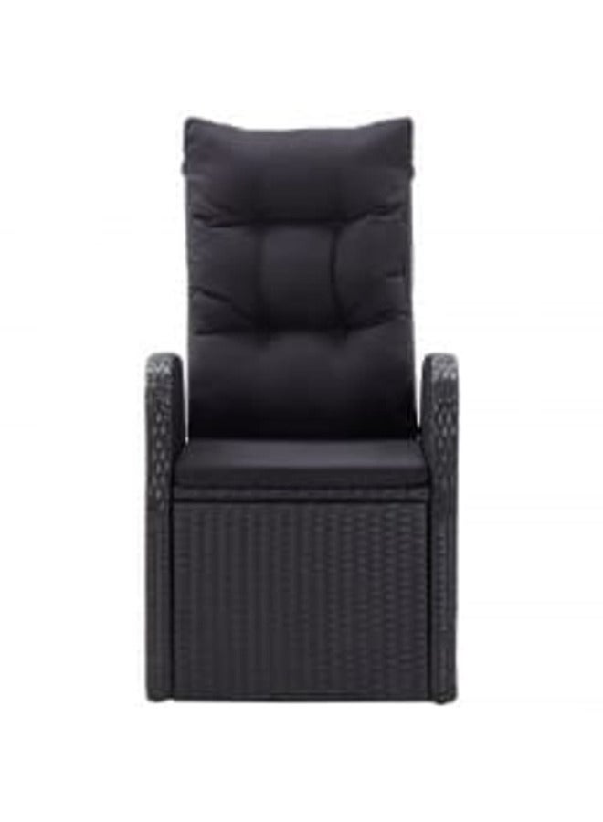 فيداكسل عدد 7 قطع طقم سفرة حديقة مع وسائد أسود 3099482 - Image 2