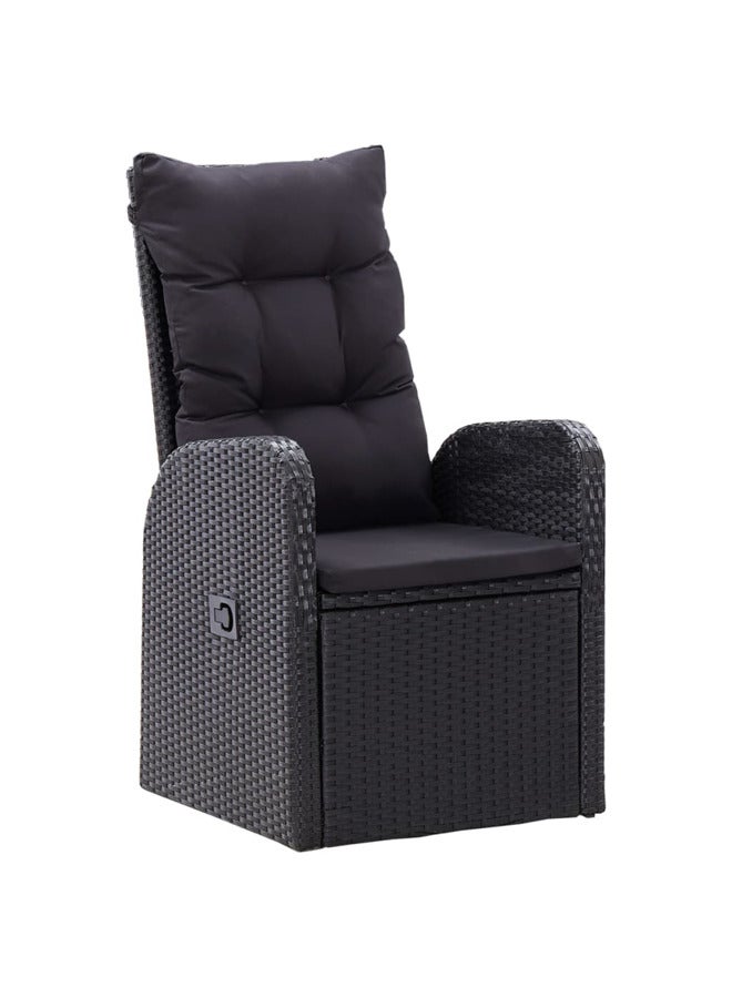 فيداكسل عدد 7 قطع طقم سفرة حديقة مع وسائد أسود 3099482 - Image 3