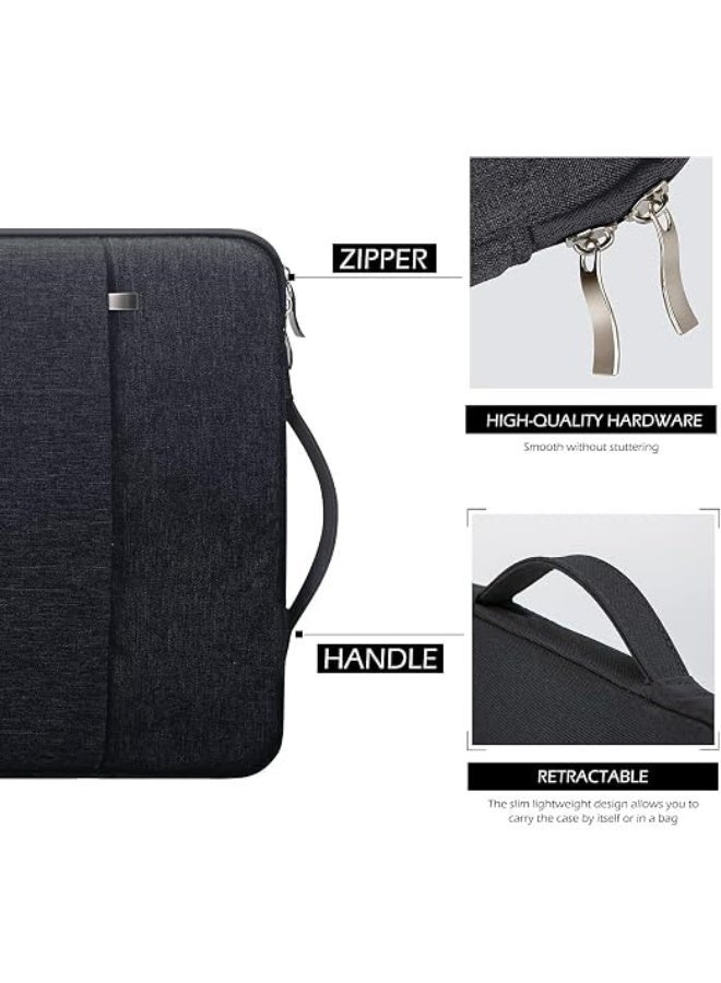 Waterproof Laptop Bag 13 Inch – Slim Protective Sleeve with Carry Handle, Black - Image 4