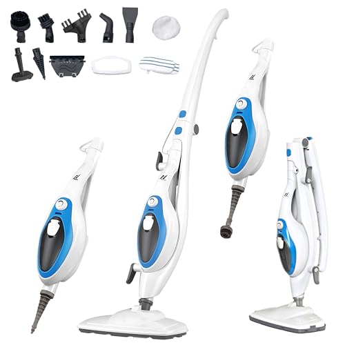 NexLev 10 in 1 Steam Cleaner & Mop|2 Steam Modes| Mopping & Deep Cleaning Home Car Sofa Bathroom Kitchen & Office |For All Surfaces|350ML|Chemical Free Cleaning | Detachable & Foldable|SC-04 - Image 1