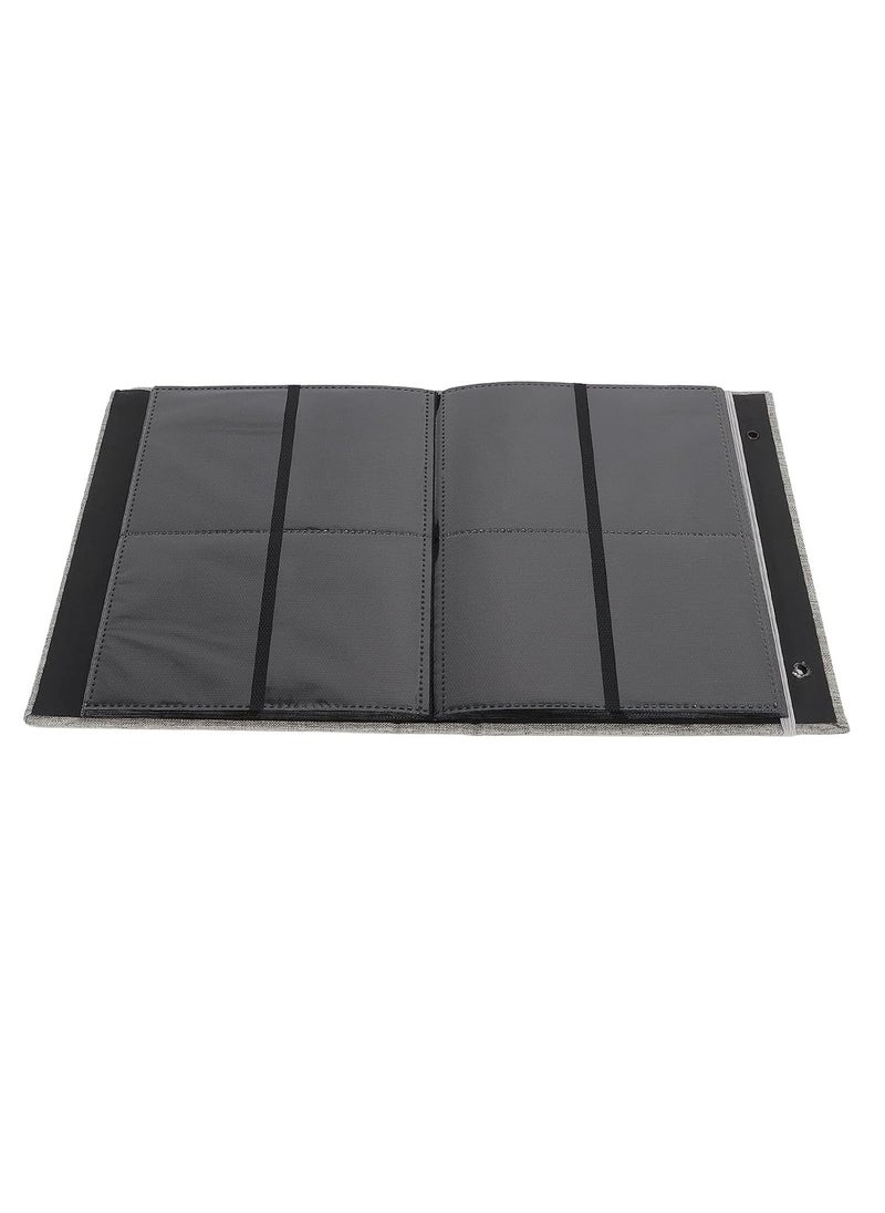 ZIKKON ZIKKON Mini Photo Album 208 Vertical Photos Natural Linen Cover Front Window Photo Album 2x3 Compatible with Fujifilm Instax Mini Film 7s 8 9 11 Polaroid 300 HP Sprocket Kpop PhotocardsGray  - Image 5