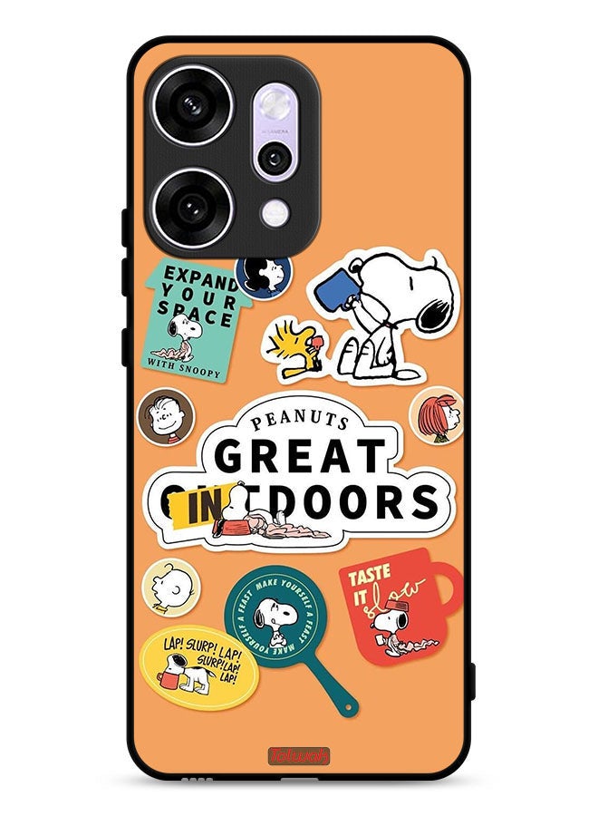Tolwak Oppo Reno14 Pro Protective Case Cover Peanuts Stickers - Image 1