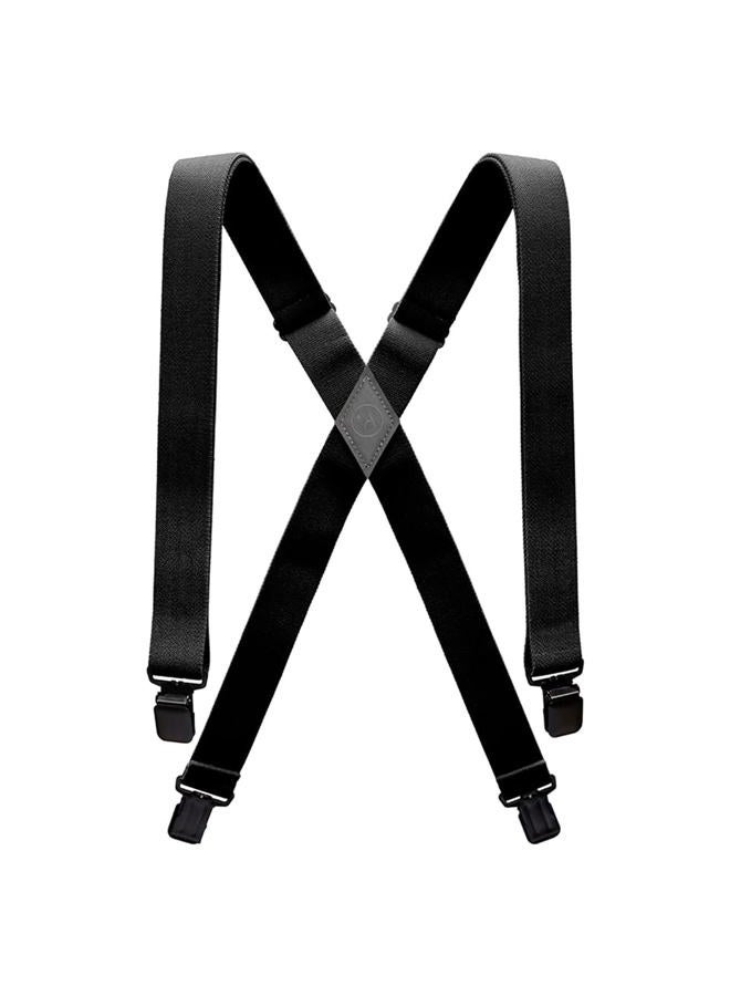 ARCADE Boys Suspenders: Heavy Duty Elastic Webbing, Strong 4Point Clips, Jessup Youth Black - Image 1