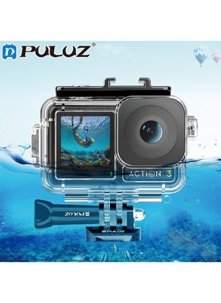 For DJI Osmo Action 3 PULUZ 40m Underwater Waterproof Housing Diving Case with Cold Shoe & Buckle Basic Mount & Screw - pzsku/Z76C6519511B78B5D67F9Z/45/_/1723605590/0f8ba947-e6e5-471a-bdb7-42979b1849b8