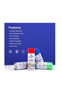 National Spray Paint - LIGHT BLUE 211 - National Paints Fast Drying Acrylic  - Image 4