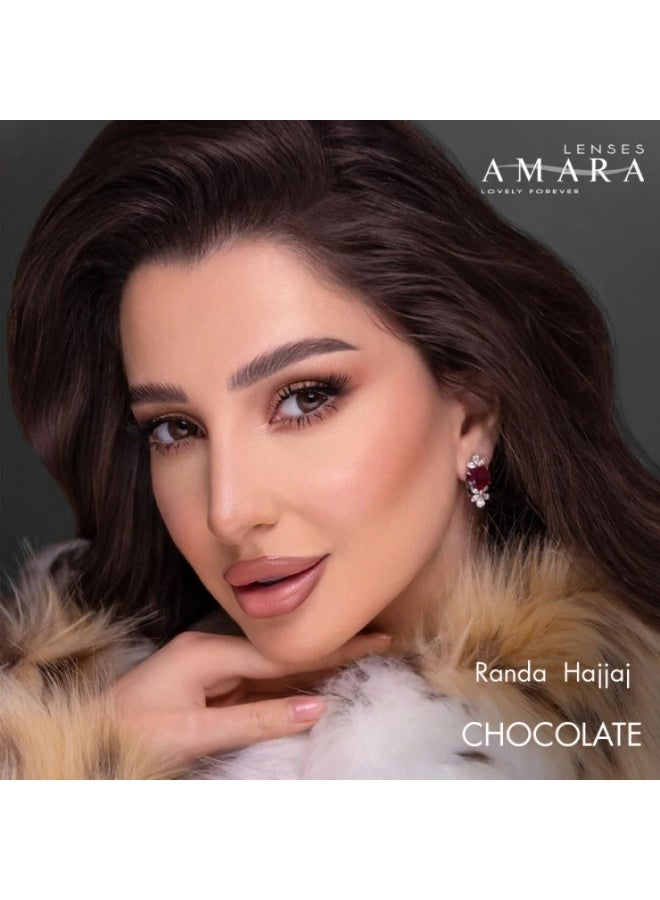 Amara Women 10 Daily Color Contact Lenses Chocolate - Image 1