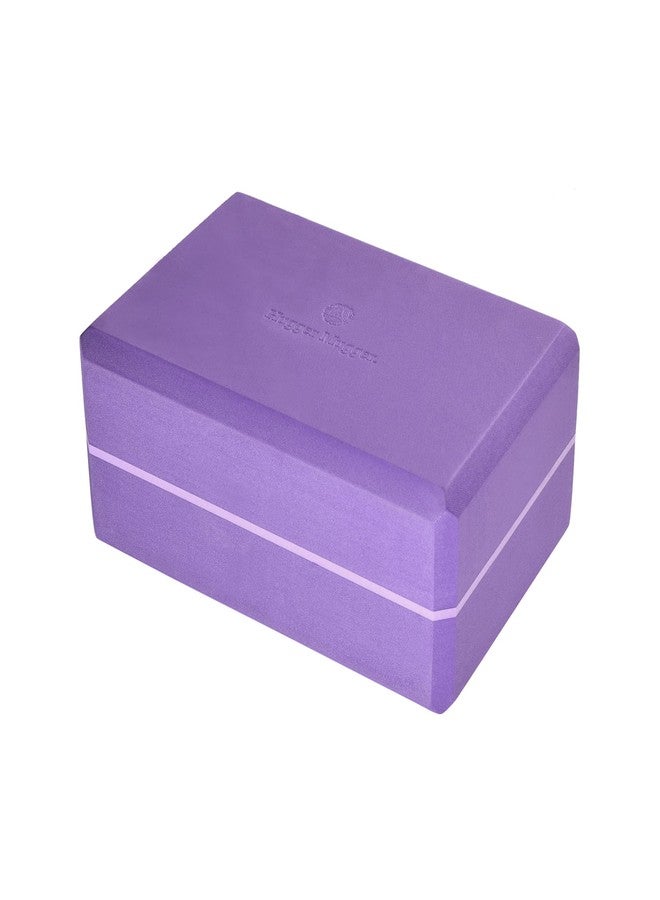 Hugger Mugger 4 in. Foam Yoga Block (Purple) - Image 2