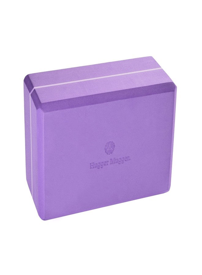 Hugger Mugger 4 in. Foam Yoga Block (Purple) - Image 1