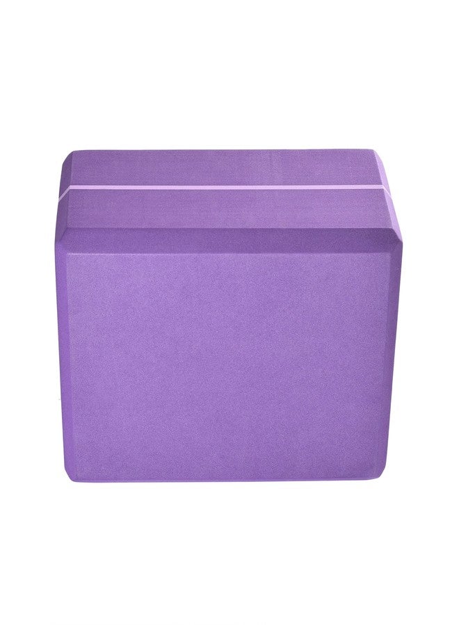 Hugger Mugger 4 in. Foam Yoga Block (Purple) - Image 3