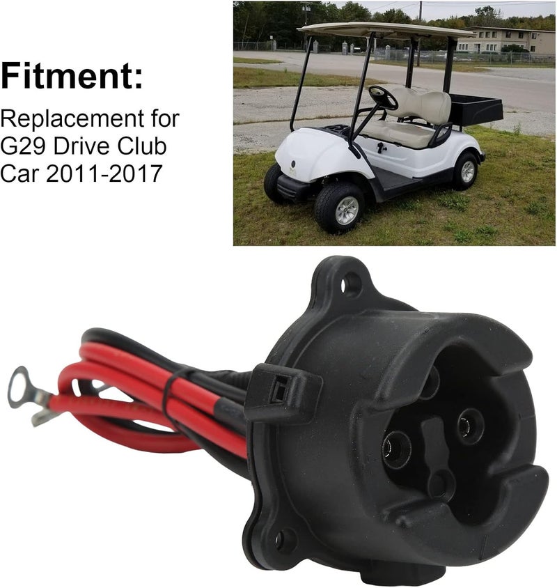 woobles DC Charging Receptacle 48V JR1‑H235A‑00 Safe Replacement for G29 Drive Club Car 2011‑2017 - Image 4