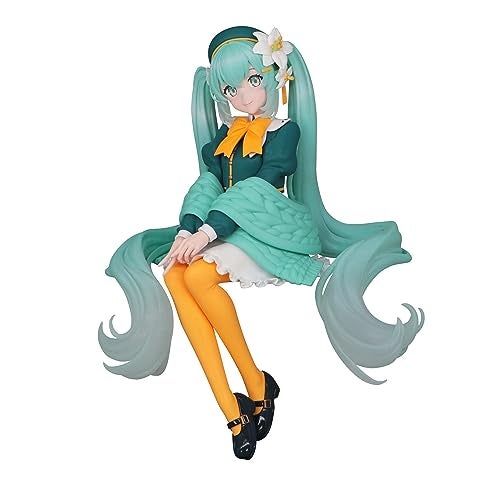 Furyu Hatsune Miku PVC Noodle Stop Flower Fairy Lily Statue 14cm Black