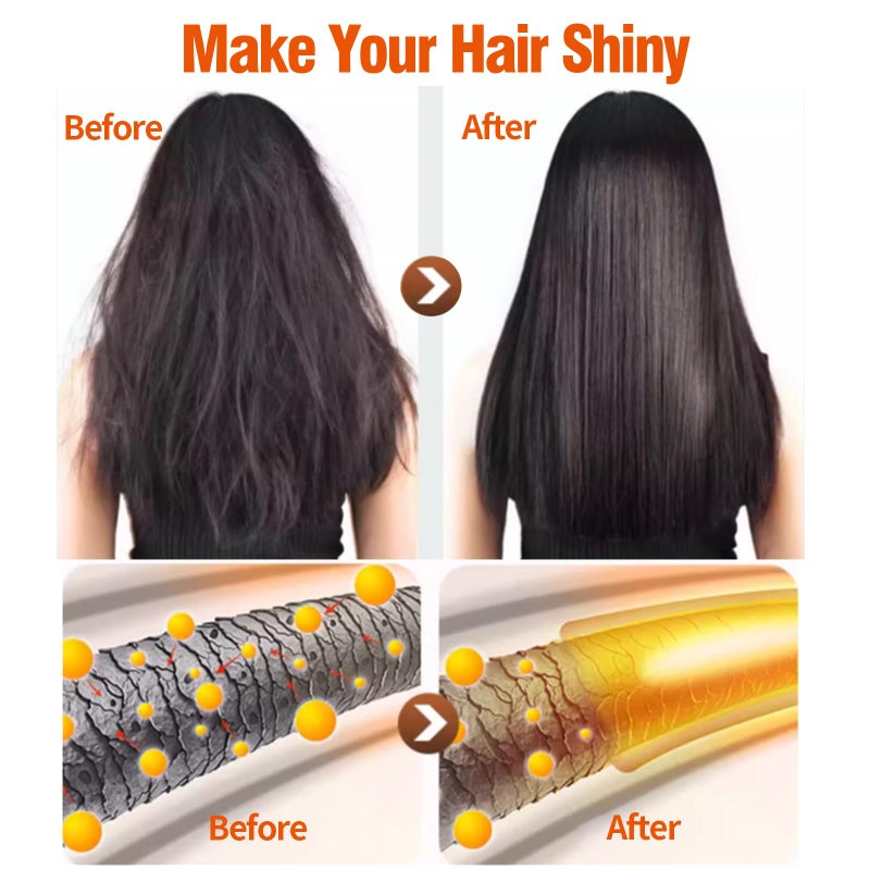 Cristalbox Keratin Hair Mask,Keratin Hair Treatment 250g Hair Mask for Dry Damaged Hair,Deep Conditioning Hair Treatment Mask Repair Treatment Damage Hair Root,Natural Deep Conditioner Hydrating Hair Masque - Image 4