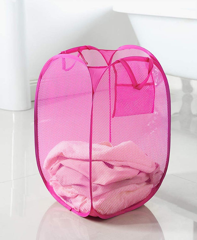 Kuber Industries 2 Pieces Nylon Mesh Laundry Basket Organizer 20 LTR (Multi) -KUBMART2755 - Image 3