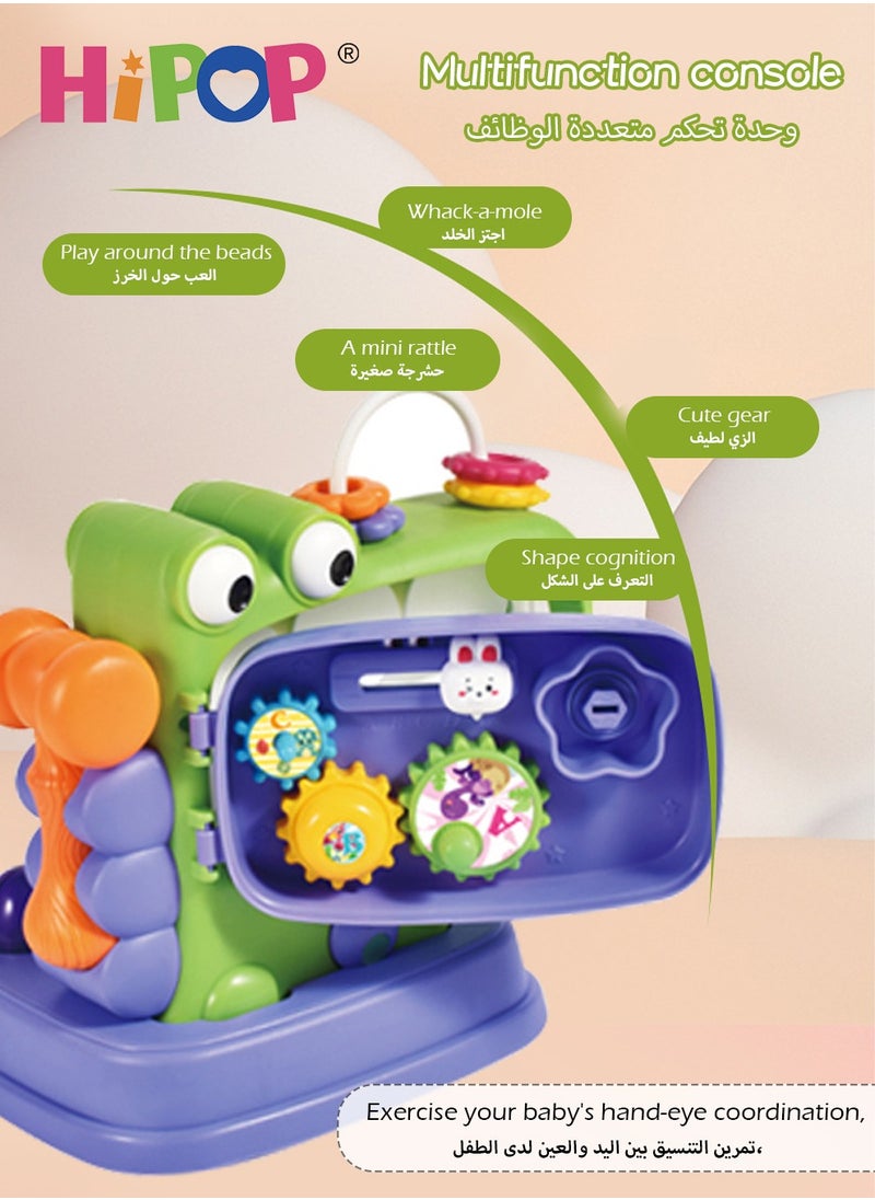 HIPOP - Baby Toys,Whack-a-Mole Hammerring Toys Shape Recognition and Sorting Toys,Baby Building Blocks Educational Toys - Image 1
