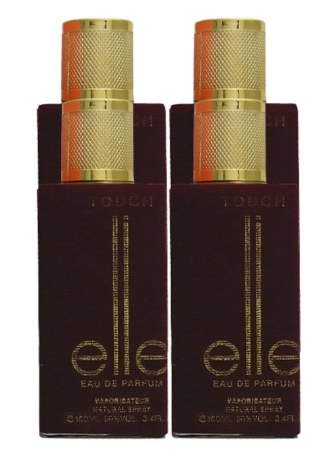 Touch 4 Pieces Elie Perfume For Women 100ml EDP - Image 1