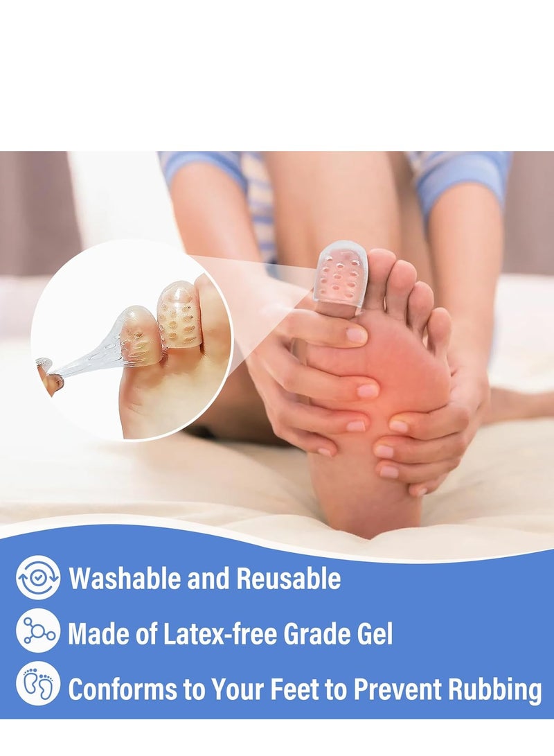 Generic Pack of 30 Silicone Toe Protectors - Toe Caps - Tube - Breathable - Breathable Toe Protectors - Loss Friction - Pain Relief for Blisters Calluses Corns - Image 5
