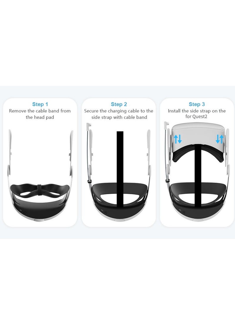 Adjustable Head Strap for Oculus Quest 3 VR Headset Charging Elite Strap 10000mAh Battery for Meta Oculus Quest 3 Accessories - Image 5