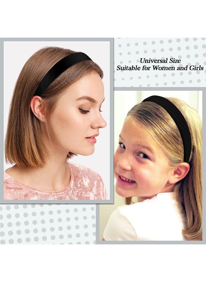 7 Pack Headbands for Women Girls Headbands Non Slip Hairbands Cute Hair Accessories Multi-style Headband Black - Image 2