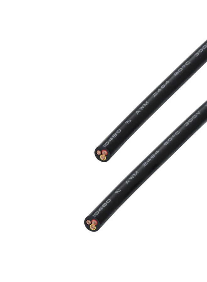 American Standard UL2464 3-core Power Cord Car Modified Audio And Video Cord Positive Standard Powder Sheathed Ul Electronic Cord-Color:Ul2464 22awg Three Core 1m  - Image 5