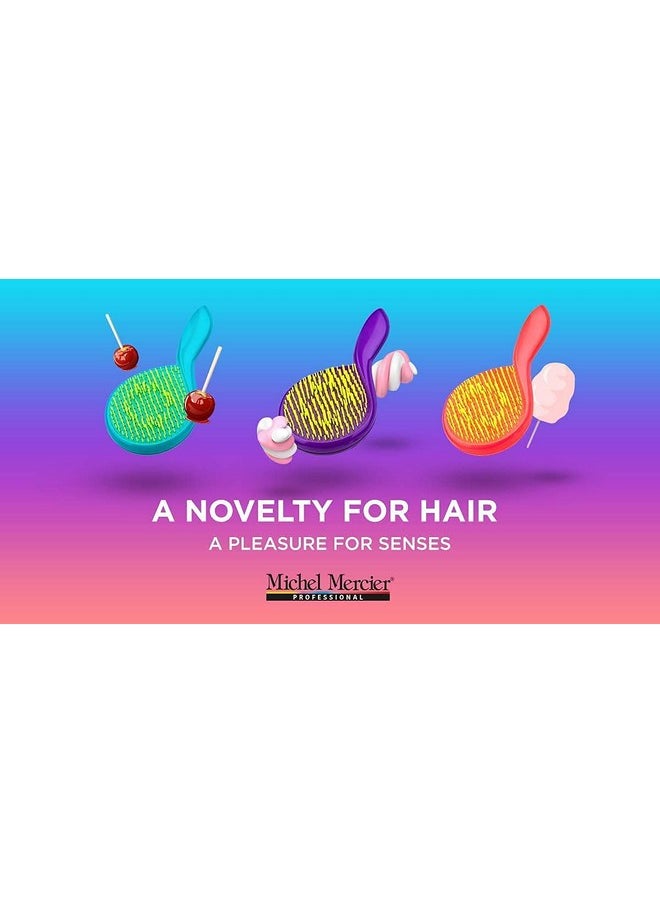 Michel Mercier - Kids Hair Brush Kids Detangler Antistaticgirls Hair Brush With Scented (Marshmallow) For Regular Hair - Image 1