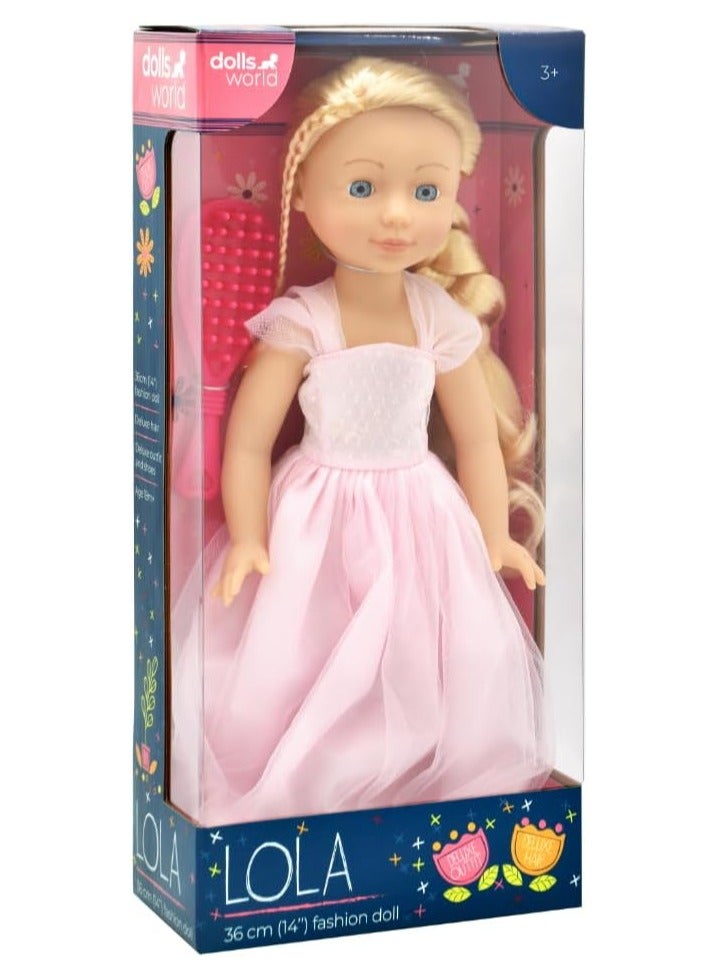 Dolls World Peterkin Lola 14-Inch Soft Fashion Doll with Moving Arms & Legs – Cuddly & Batheable Doll Toy for Kids 18 Months+ - Image 4