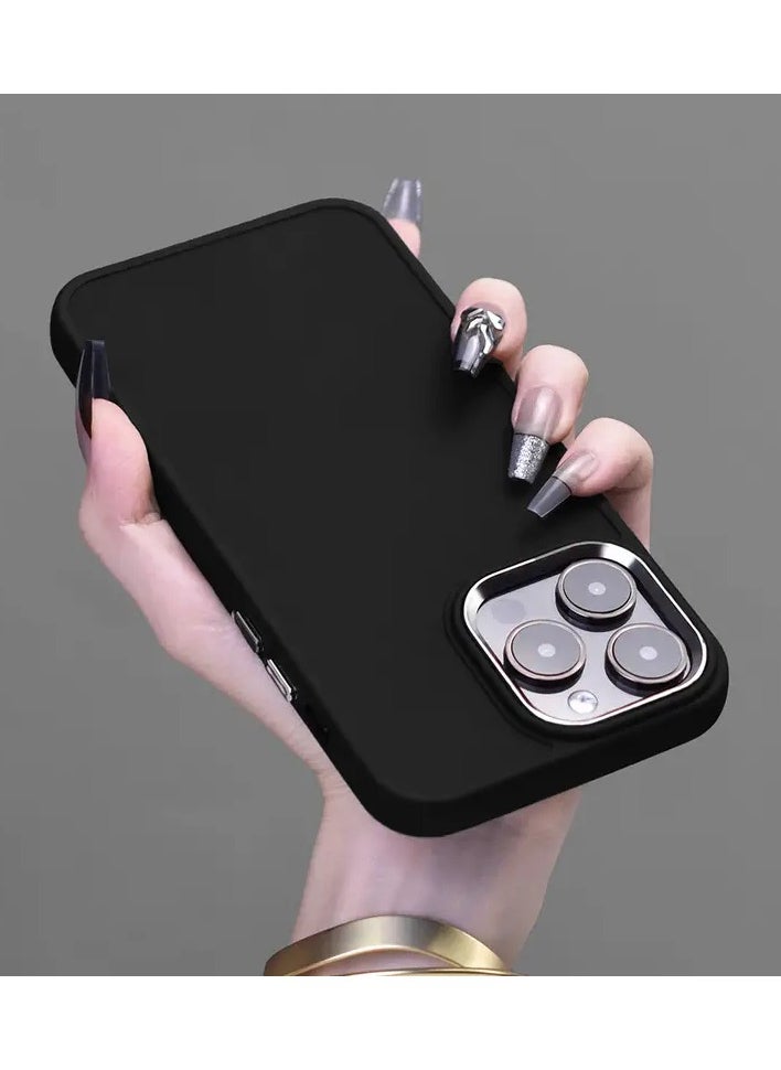 QUALITY - iPhone 15 Pro Shockproof Ultra-thin Electroplated Photo Frame Protective Cover Mobile Phone - Image 1