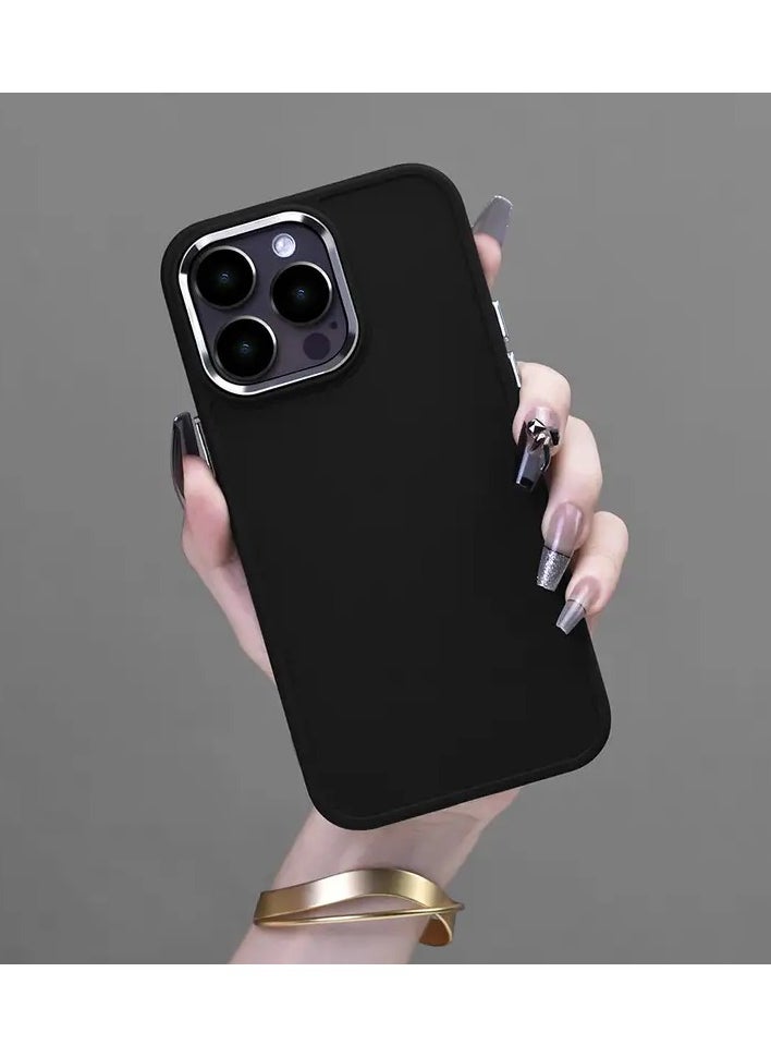 QUALITY - iPhone 15 Pro Shockproof Ultra-thin Electroplated Photo Frame Protective Cover Mobile Phone - Image 1