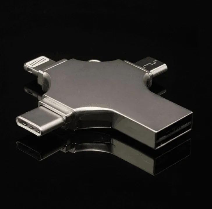 4 In 1 OTG FOR IOS USB Flash Drive - (Micro - Lightning - Type-C - USB 3.0) (64)