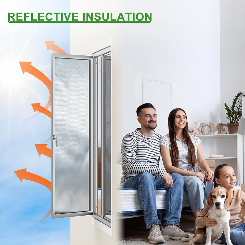 AGHITG Window Insulation for Summer Heat,Bubble Reflective Insulation Roll 16" x 10 FT, Reflective Window Film Heat Blocker, Garage Insulation, RV Window Insulation. - Image 4