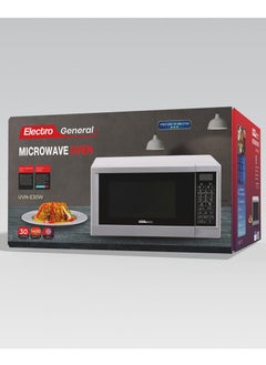 Electro General Microwave Oven With Grill HIGH POWER 1400W, 30 Liter Capacity & Digital Touch Control WITH LED Display, Defrost Settings, 99 Minutes TIMER & PRE SET FUNCTION, PREMIUM DESIGHN, UVN-E30W  - Image 3