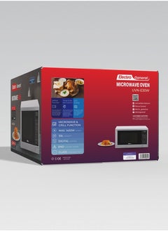 Electro General Microwave Oven With Grill HIGH POWER 1400W, 30 Liter Capacity & Digital Touch Control WITH LED Display, Defrost Settings, 99 Minutes TIMER & PRE SET FUNCTION, PREMIUM DESIGHN, UVN-E30W  - Image 4