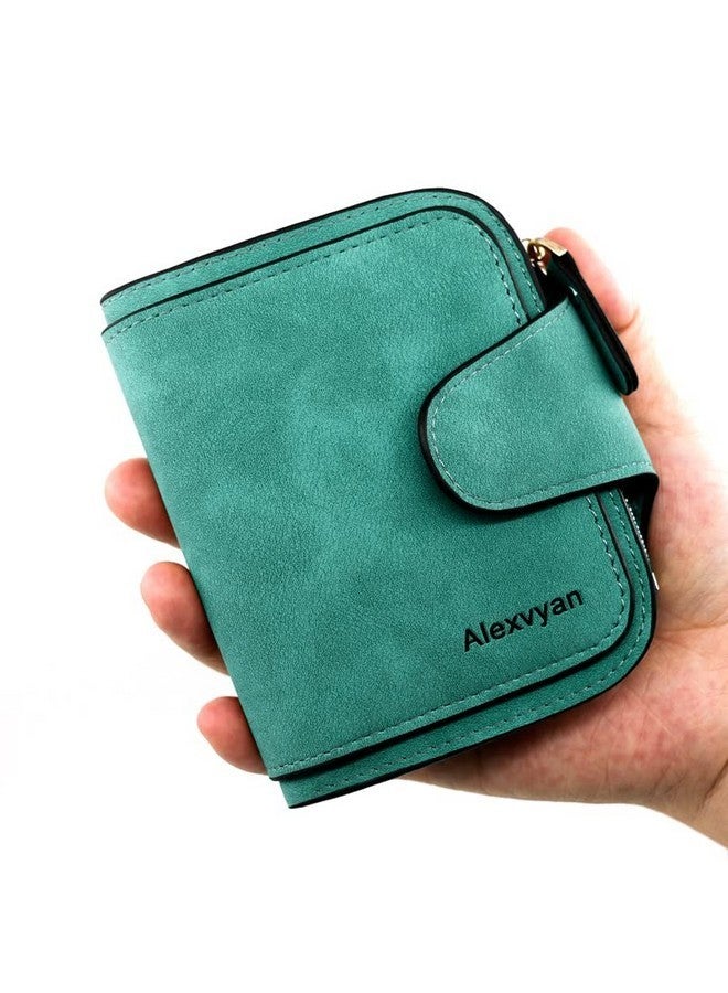 Alexvyan Small Bi-Fold Women's Leather Purse Wallet Card Organizer Female Hand Clutch Women/Ladies/Girls Wallets Credit Card Holder with Coin Pocket (Green) - Image 5