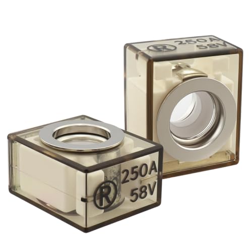 CNWDTLS 250 Amp Fuse MRBF 58V DC Max IP66 Waterproof Terminal Fuses Charging Piles for The Circuit Protection of Automobiles RVs Cranes Ships Pack of 2 - Image 1