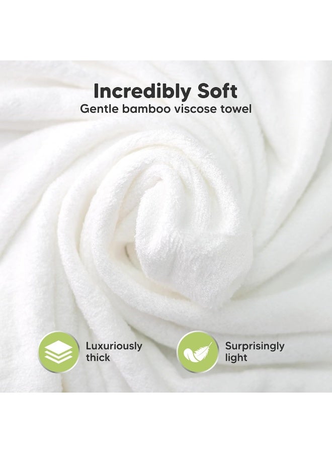 KeaBabies Baby Hooded Towel - Viscose Derived from Bamboo Baby Towels, Toddler Bath Towel, Infant Towels, Large Hooded Towel, Soft Baby Towels with Hood for Girls, Babies, Newborn Boys (Wildwood) - Image 2