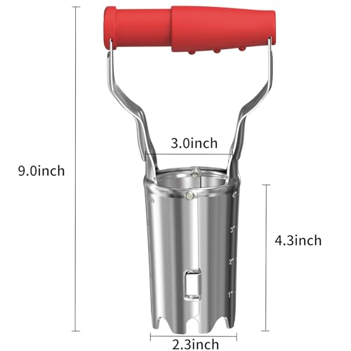 FLORA GUARD Bulb Planter with Depth Markers - Automatic Soil Releasing Seed Bulb Transplanter for Planting/Digging Tulips, Daffodils, Dahlias and More - Image 2