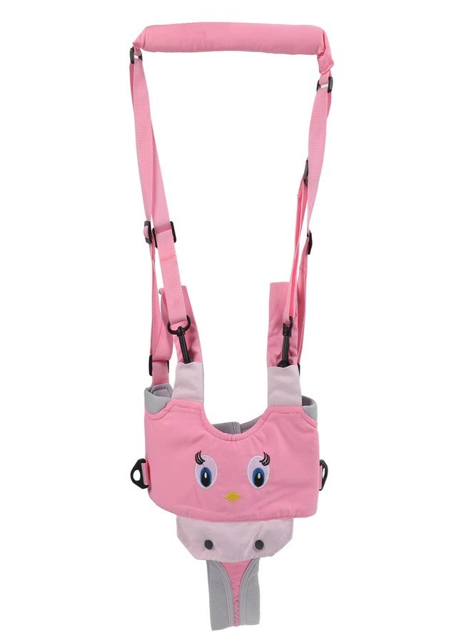 Qionia Baby Walking Harness, Infant Walking Helper, Handheld Toddler Walk Assistant Belt Walk Support Assist Trainer Tool for Infant 8 to 24 Month Old, Support Lifting Type and Pull Back Type(Pink) - Image 1