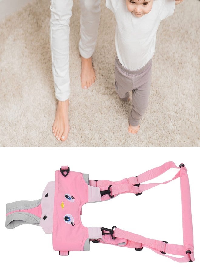 Qionia Baby Walking Harness, Infant Walking Helper, Handheld Toddler Walk Assistant Belt Walk Support Assist Trainer Tool for Infant 8 to 24 Month Old, Support Lifting Type and Pull Back Type(Pink) - Image 3