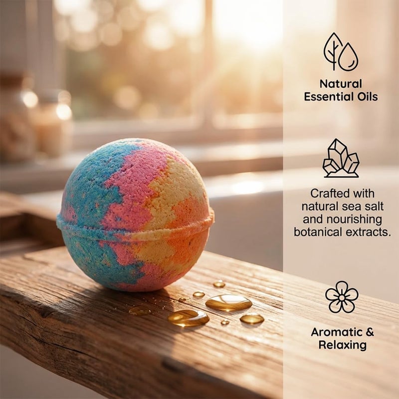 Transit damage minimized design Natural Bath Bombs with Mega Bubbles & Surprise Inside, 12 Pack Bath Bombs Gift Set, Fun Colorful Safe Bubble Spa Ocean Sea Animal Bath Bombs Party Favors Birthday Gift (Ocean+Animals) Wide use compliant quality - Image 2