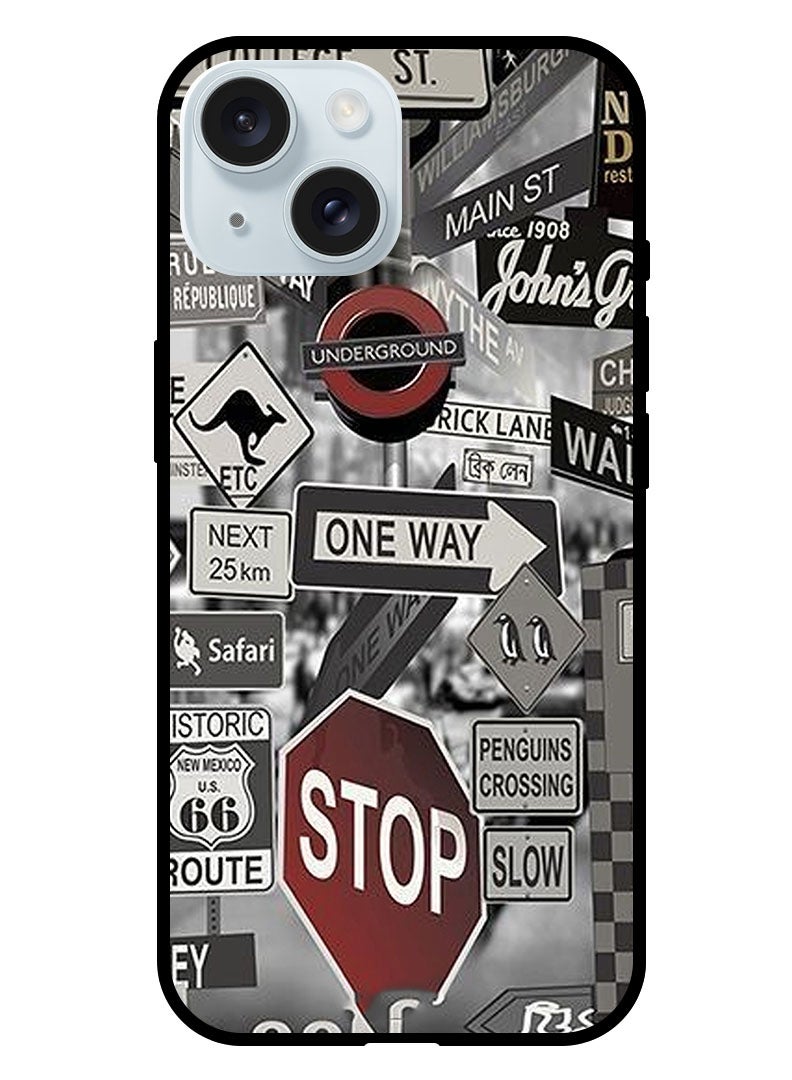 Theodor حافظة واقية مضادة للخدش والصدمات لهاتف iPhone 15 Singler tag - Image 1