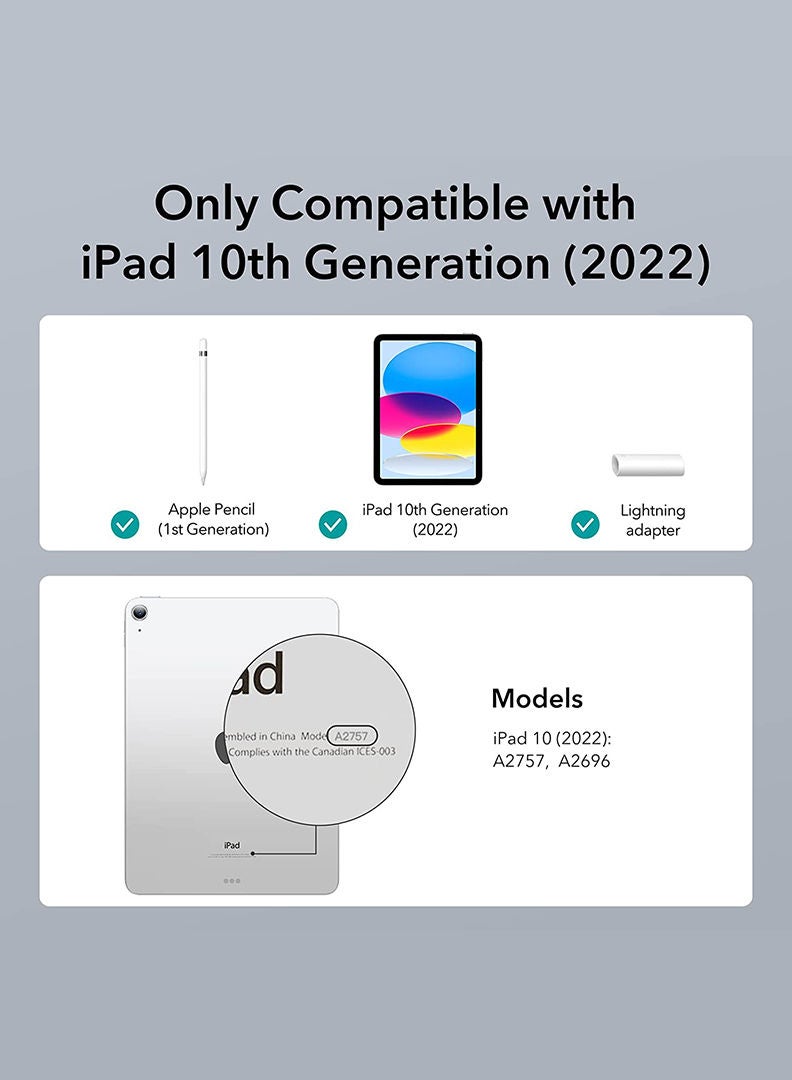 Theodor Compatible With iPad (A16) 11th Gen 11 Inch 2025/10th Gen 10.9 Inch 2022 Case with Pencil Holder, Slim Trifold Stand Protective Cover with Soft TPU Back for iPad Case 11th Gen/ 10th Gen, Auto Sleep/Wake Green - Image 2