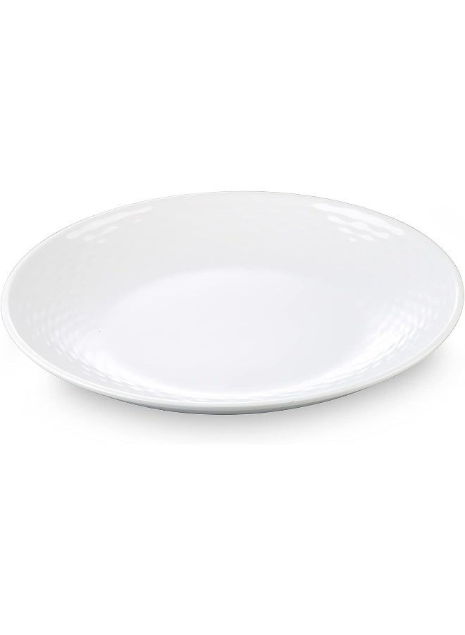 Servewell Melamine Rounded Plate 45.7X5.6Cm White 